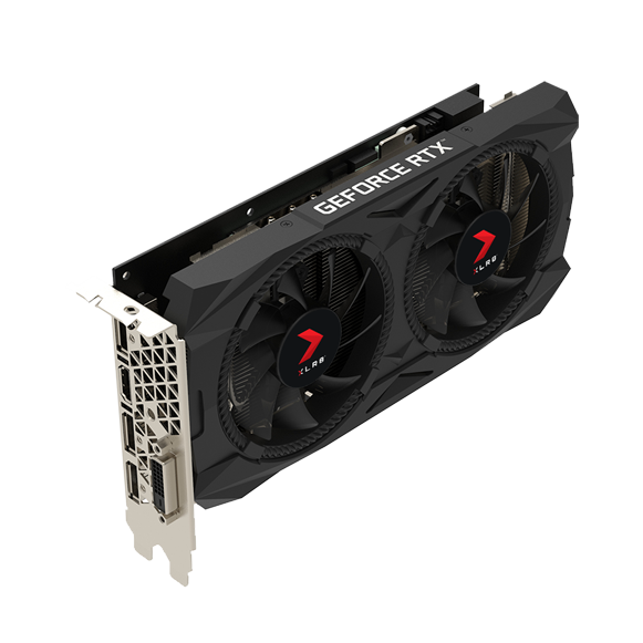 PNY GEFORCE-RTX 2060 6GB XLR8, Graphic Card Front Angle, Ehtemam Shop