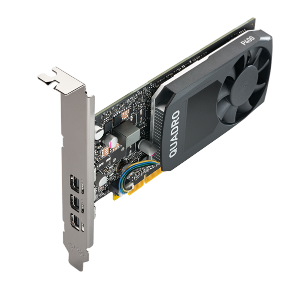 O P400 Graphic Card Front Angle, Ehtemam Shop