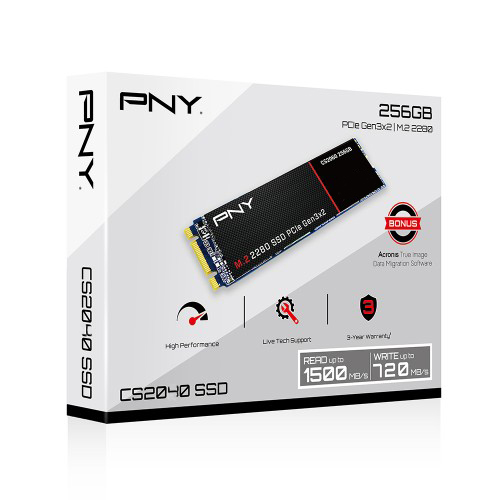 Ehtemam PNY SSD CS2040 M.2 2280 PCLE 256GB Pack